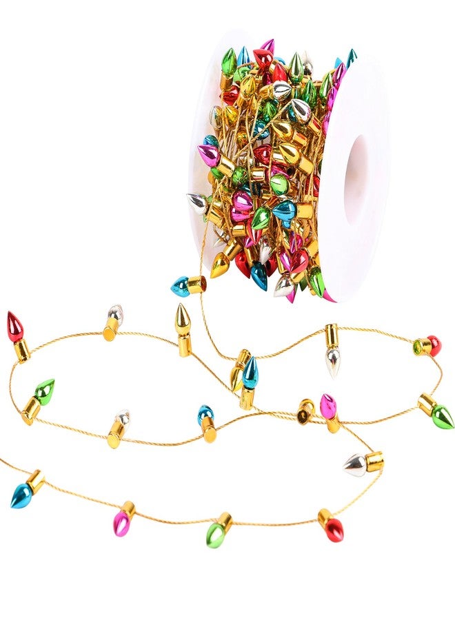 FOIMAS Mini Dollhouse Christmas Lights,Fake String Lights for Christmas Dollhouse Craft Fairy Garden Accessories - Image 1